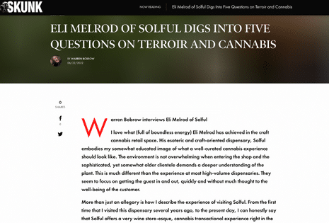 Solful feature in Skunk Mag
