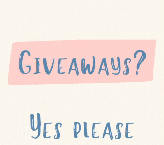 Giveaways, yes please!