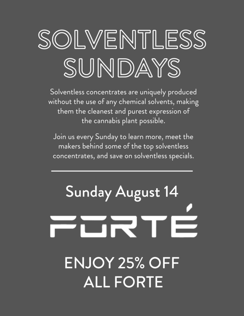 Solventless Sundays